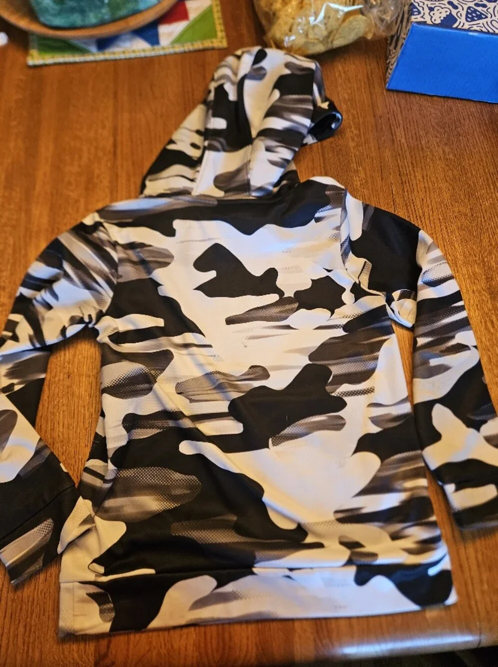 Under Armour Black & White Camo Hoodie